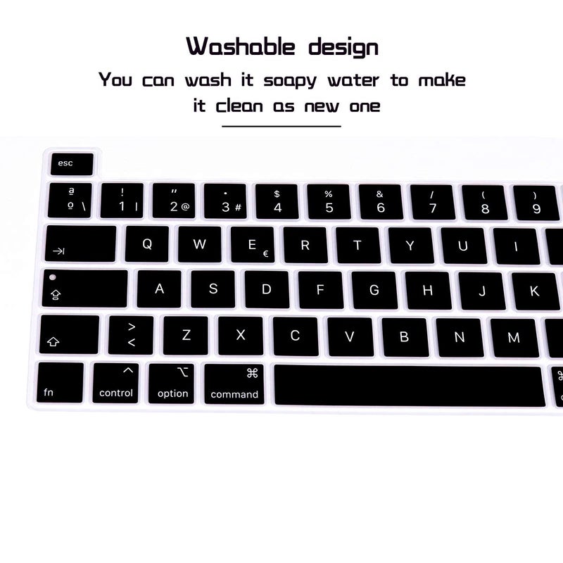 HRH Spanish ESP Language Silicone Keyboard Cover Protector for MacBook Pro 13 inch 2020 (Model A2289 / A2251 / A2338 M1 Chip) and for Pro 16" 2019 (Model A2141),European Version - Image 5